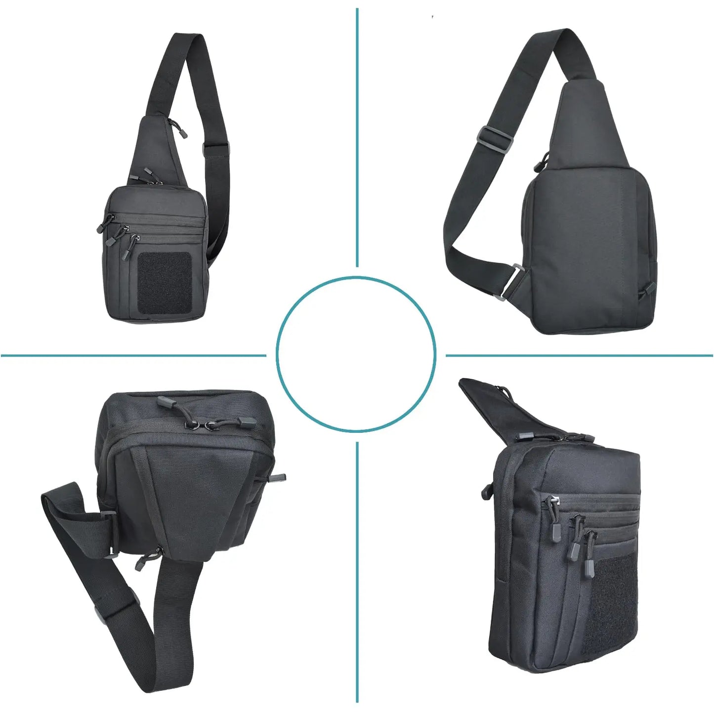 Concealed Carry Crossbody Gun Bag for Men