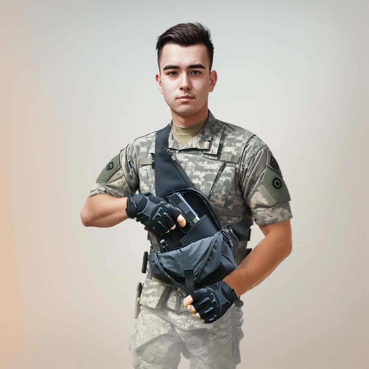 Concealed Carry Crossbody Gun Bag for Men