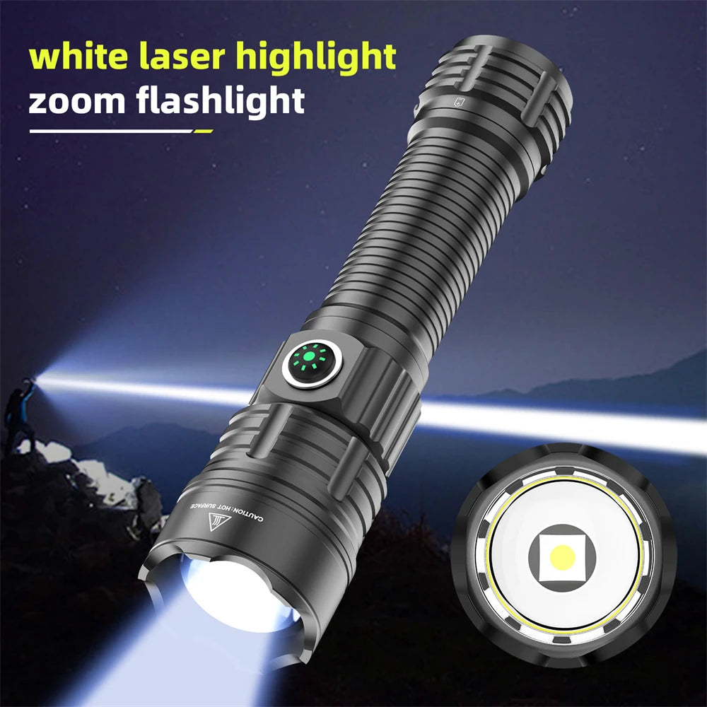 USB Rechargeable Flash Light Night Scout Lights LED Zoom Tactical Lantern