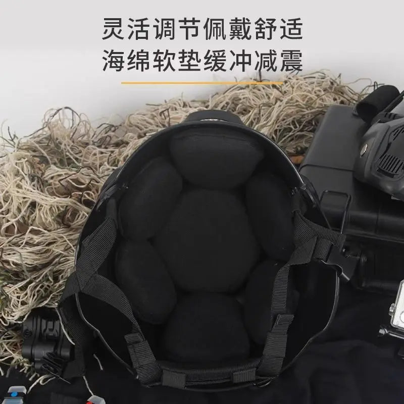 Tactical Military Helmet Set - Full Face Combat Helmet with Mask & Goggles, Durable for Training & Outdoor Enthusiasts