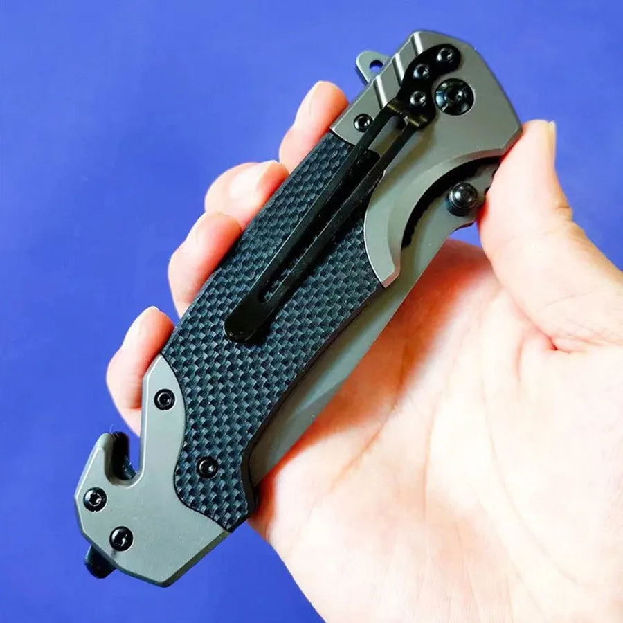 Multifunctional Folding Knife Tactical Defense Knife Outdoor Survival