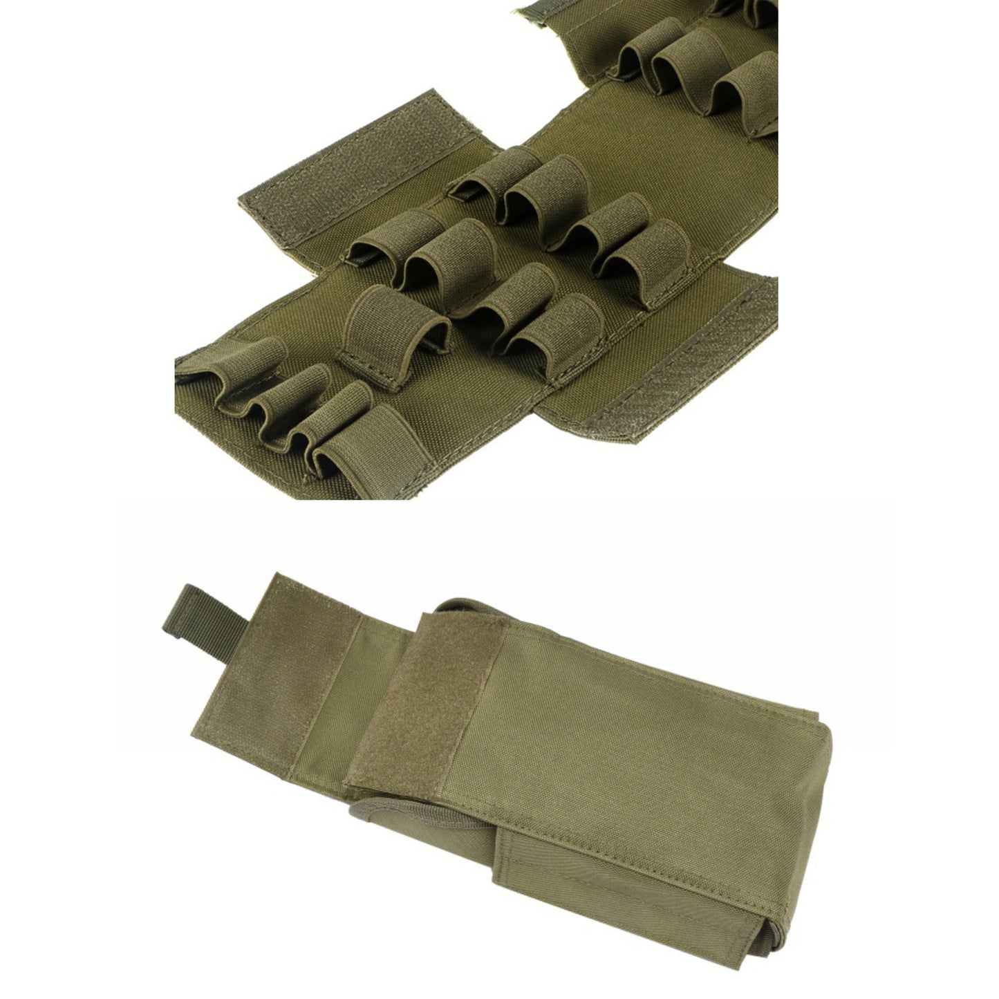 25-Hole 12G Shotgun Bullet Bag Specialized Ammo Storage Pouch,