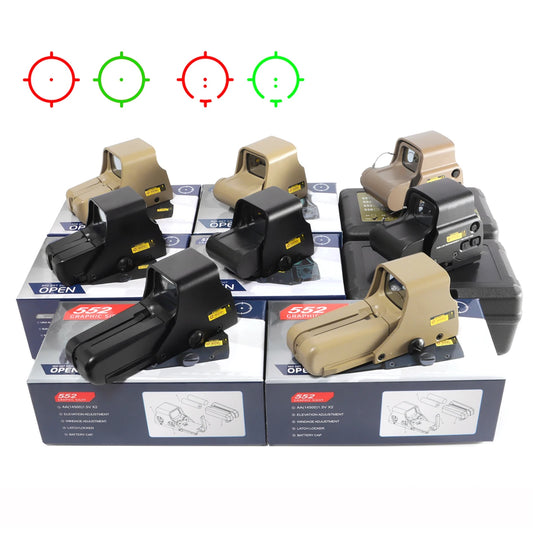 Red Green Dot Holographic Sight Scope Hunting Reflex Sight Riflescope 20mm Mount
