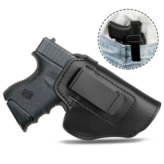 Right Tactical Leather Holster for Concealed Carry IWB Tactical Holsters