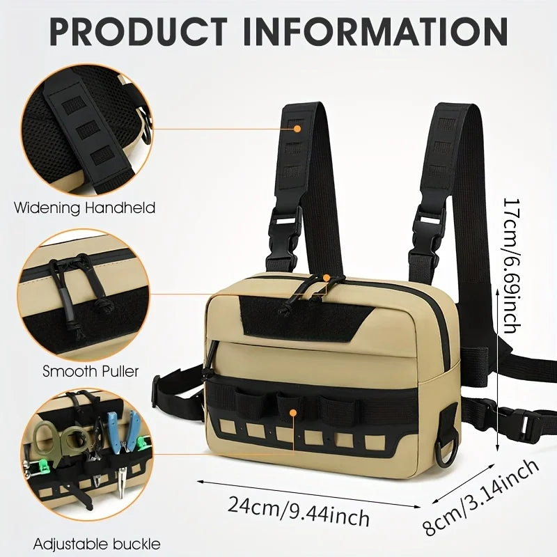 Tactical Vest Backpack - Large Capacity Multi-Functional Outdoor Bag