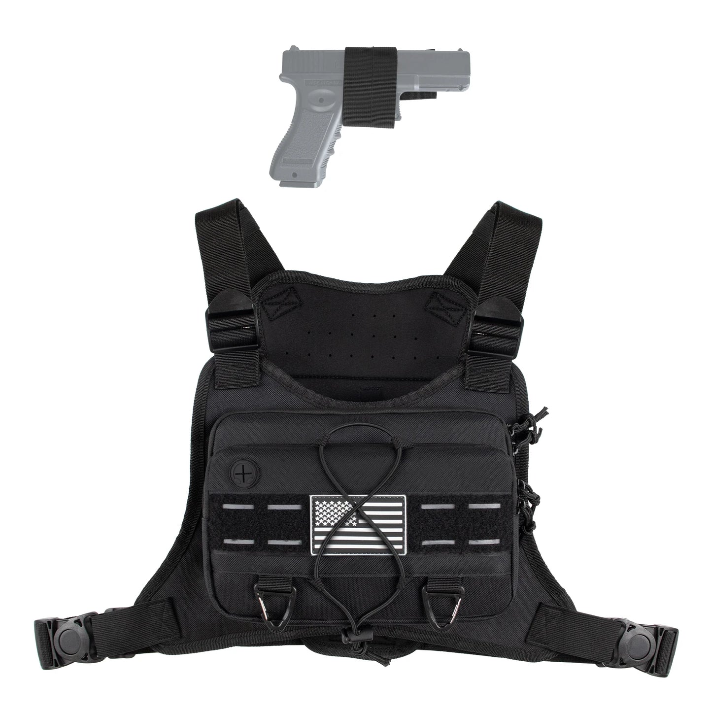Vest Bag With Pocket Phone Holder Large Capacity Waterproof Tactical Vest