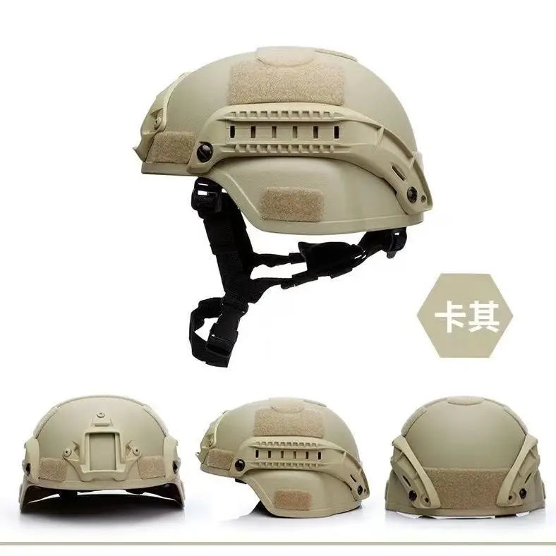Tactical Military Helmet Set - Full Face Combat Helmet with Mask & Goggles, Durable for Training & Outdoor Enthusiasts