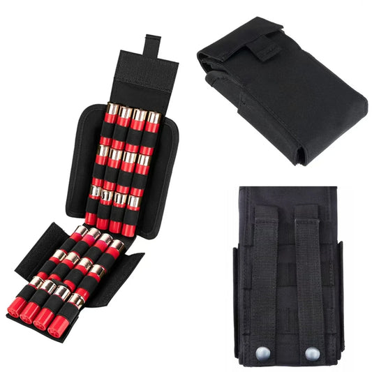 25-Hole 12G Shotgun Bullet Bag Specialized Ammo Storage Pouch,