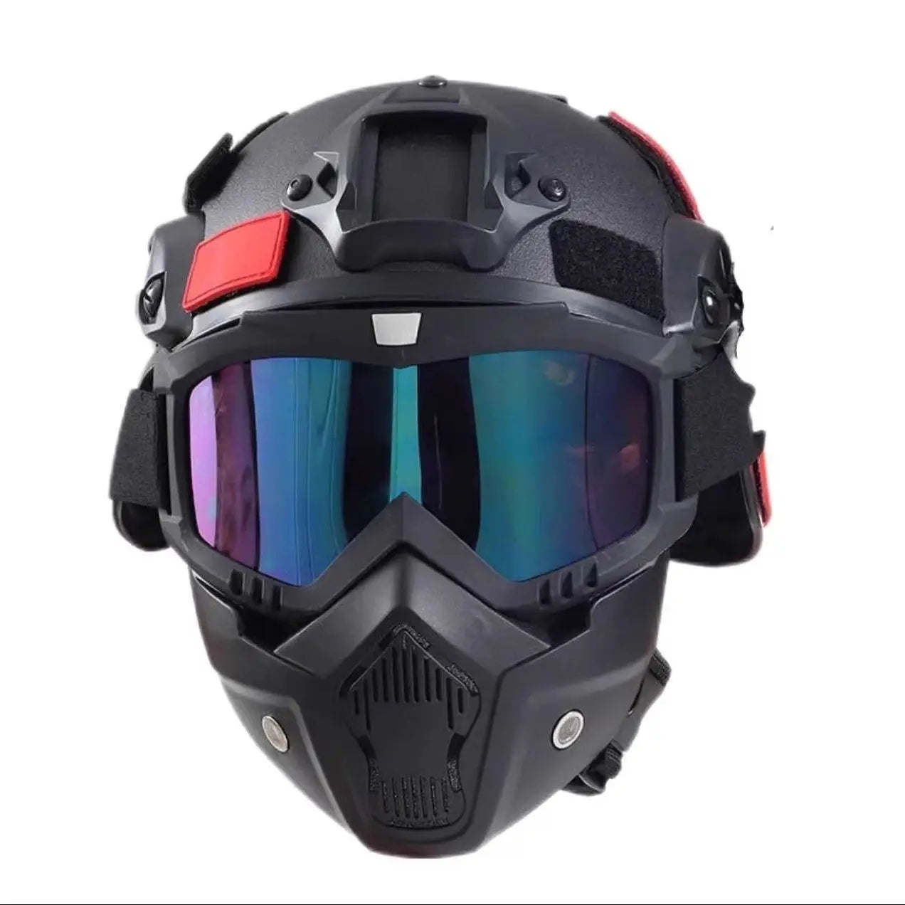 Tactical Military Helmet Set - Full Face Combat Helmet with Mask & Goggles, Durable for Training & Outdoor Enthusiasts